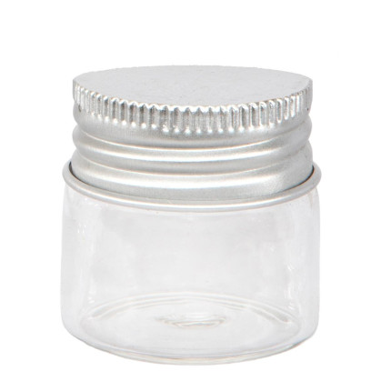 Vasetto in Vetro con Tappo Alluminio