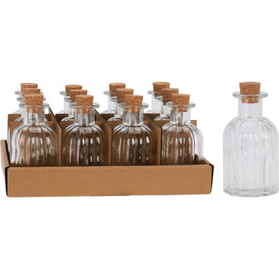 Bottiglietta in Vetro con Tappo Plissé