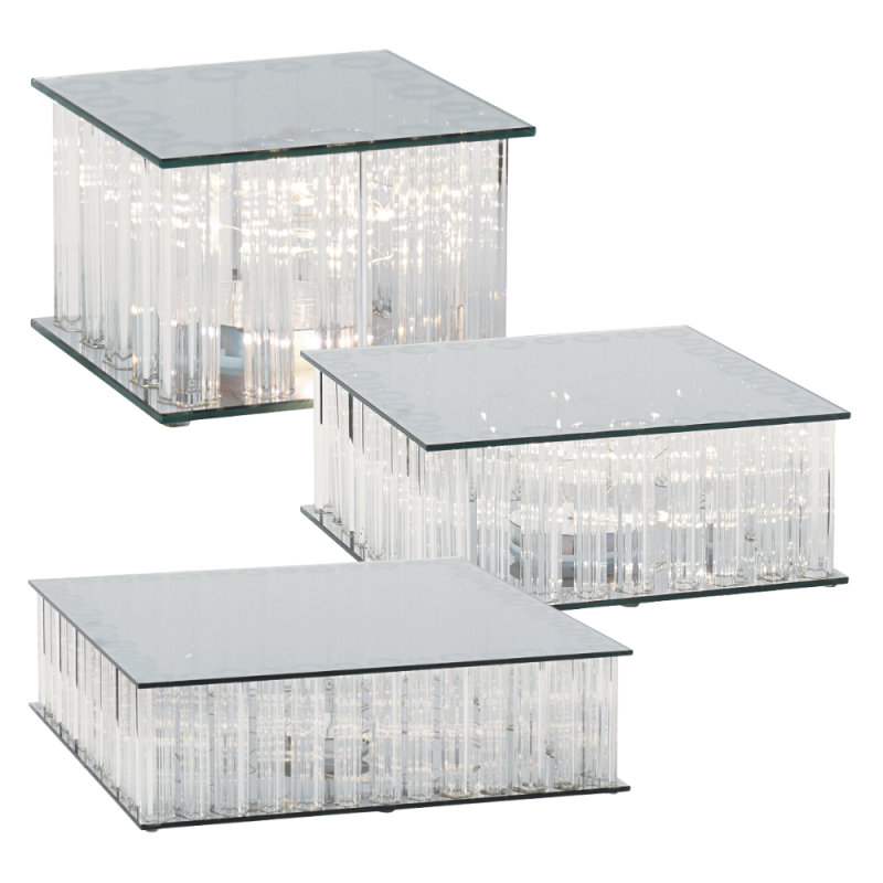 Alzata in Vetro con Led