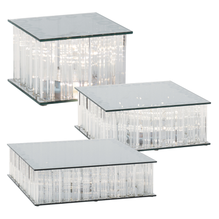 Alzata in Vetro con Led