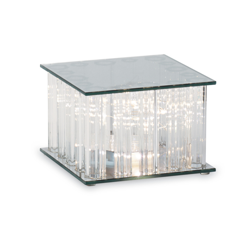 Alzata in Vetro con Led Alta