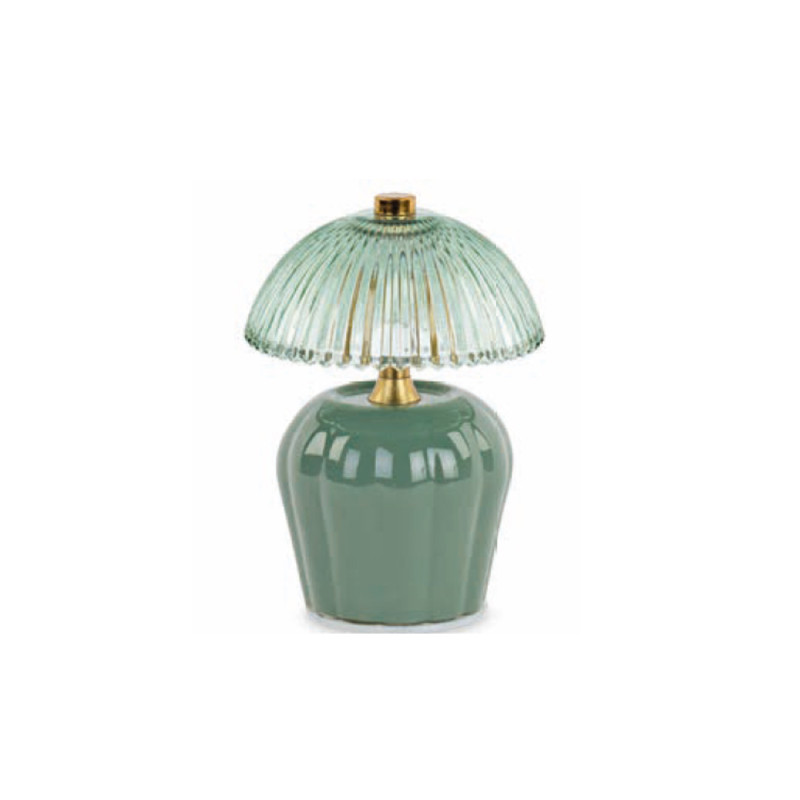 Lampada in Vetro Verde 14,5cm
