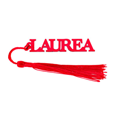 Scritta Laurea con Nappa