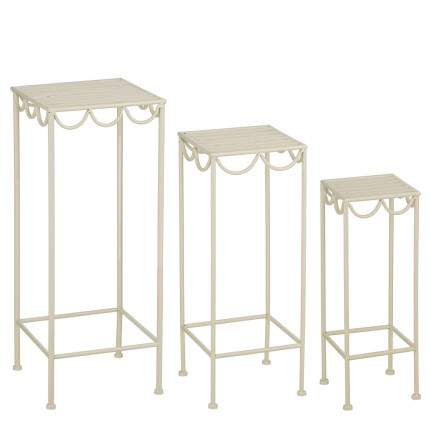 Alzata Rosalie in Metallo Bianco