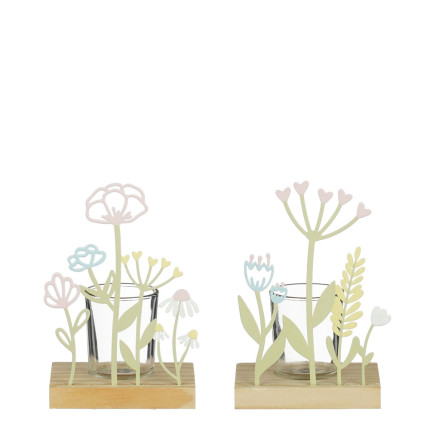 Porta Tealight Floreale