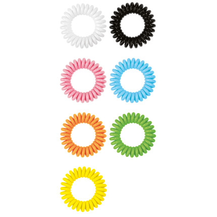 Elastici Spirale Colorati Beauty (5 Pezzi)