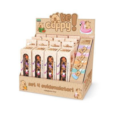 4 Evidenziatori Capibara