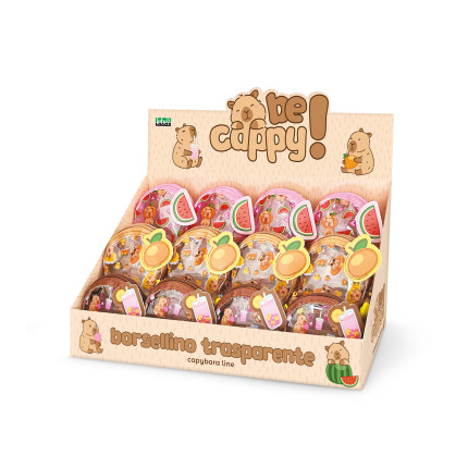 Portamonete Trasparente con Capibara