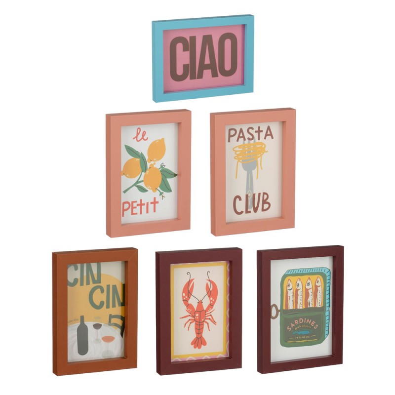 Quadretti Food Decorativi 18X25cm (6 Pezzi)