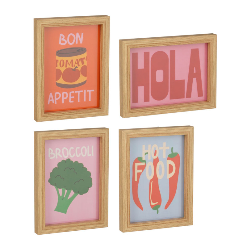 QUuadretti Food Decorativi 15x20cm (4 Pezzi)