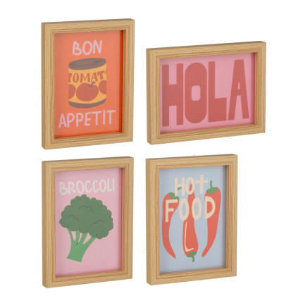 QUuadretti Food Decorativi 15x20cm (4 Pezzi)