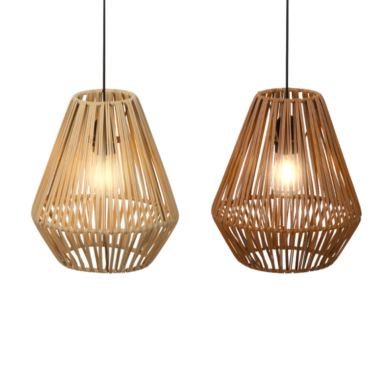 Lampada a Sospensione in Vimini per Esterno
