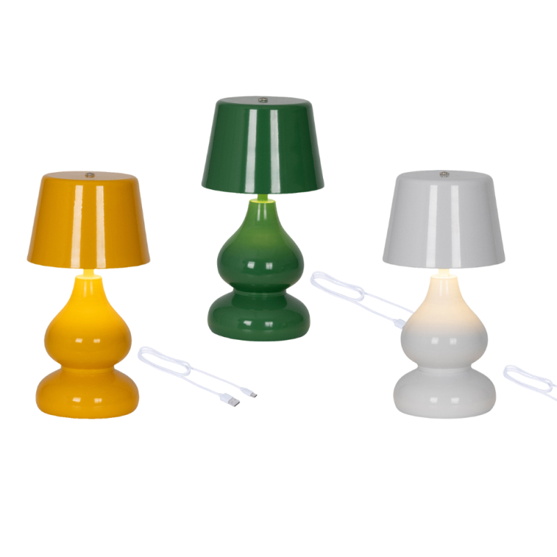 Lampada da Tavolo Led in Ferro Ricaricabile