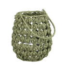 Lanterna in Corda Verde con Manico