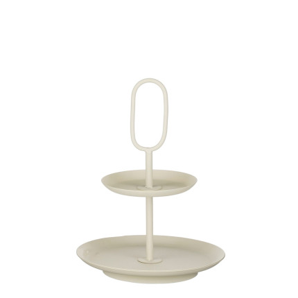 Alzata 2 Piani Crema