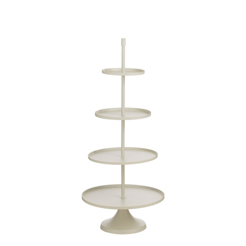 Alzata 4 Piani Bianca