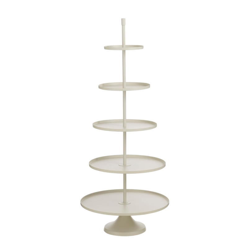 Alzata 5 Piani Bianca