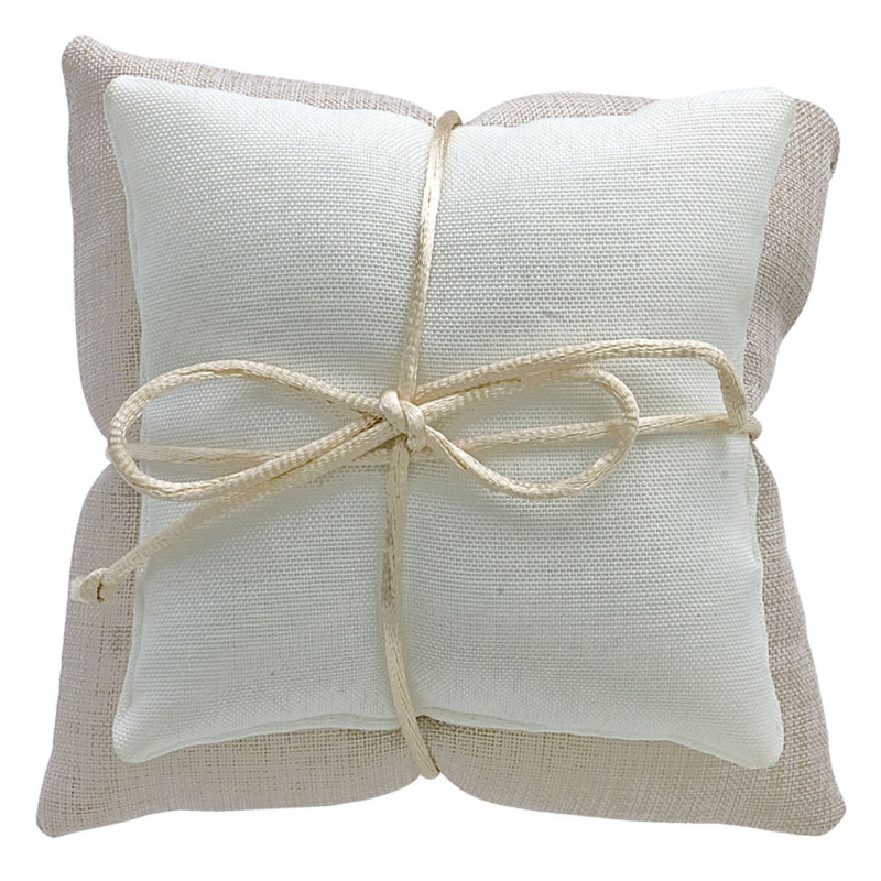 Cuscino Portafedi Crema