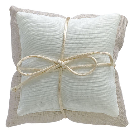 Cuscino Portafedi Crema