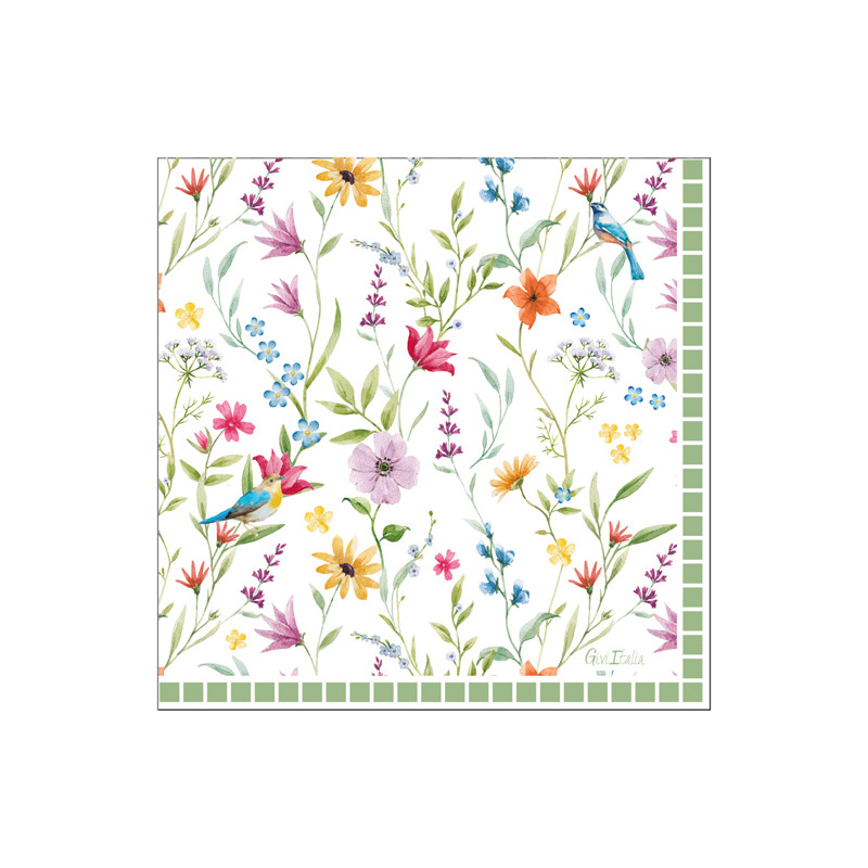 Tovaglioli In Carta Le Jardin (16 Pezzi)