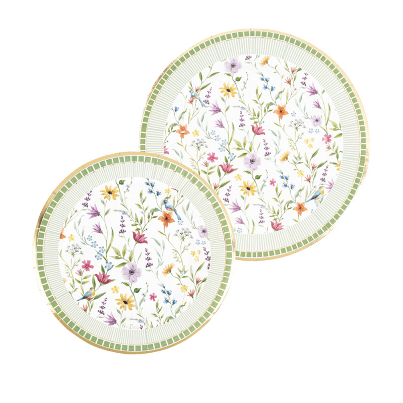 Piatti Carta Le Jardin (8 Pezzi)