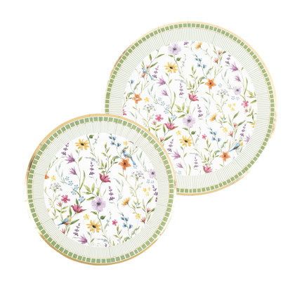 Piatti Carta Le Jardin (8 Pezzi)