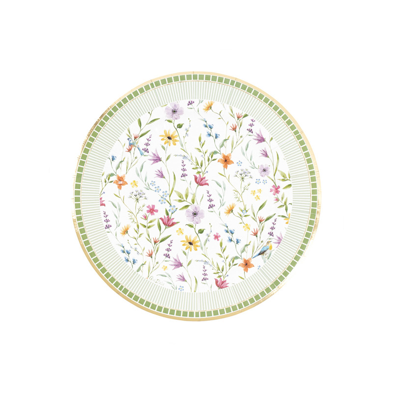 Piatti Carta Le Jardin (8 Pezzi)