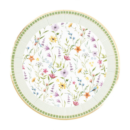 Piatti Carta Le Jardin (8 Pezzi)