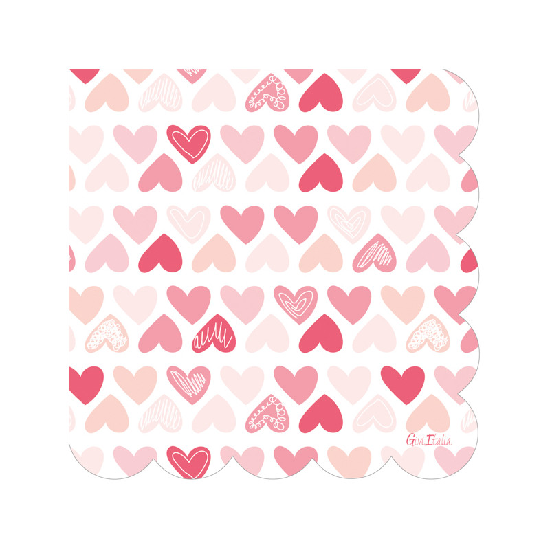 Tovaglioli In Carta Little Hearts (16 Pezzi)