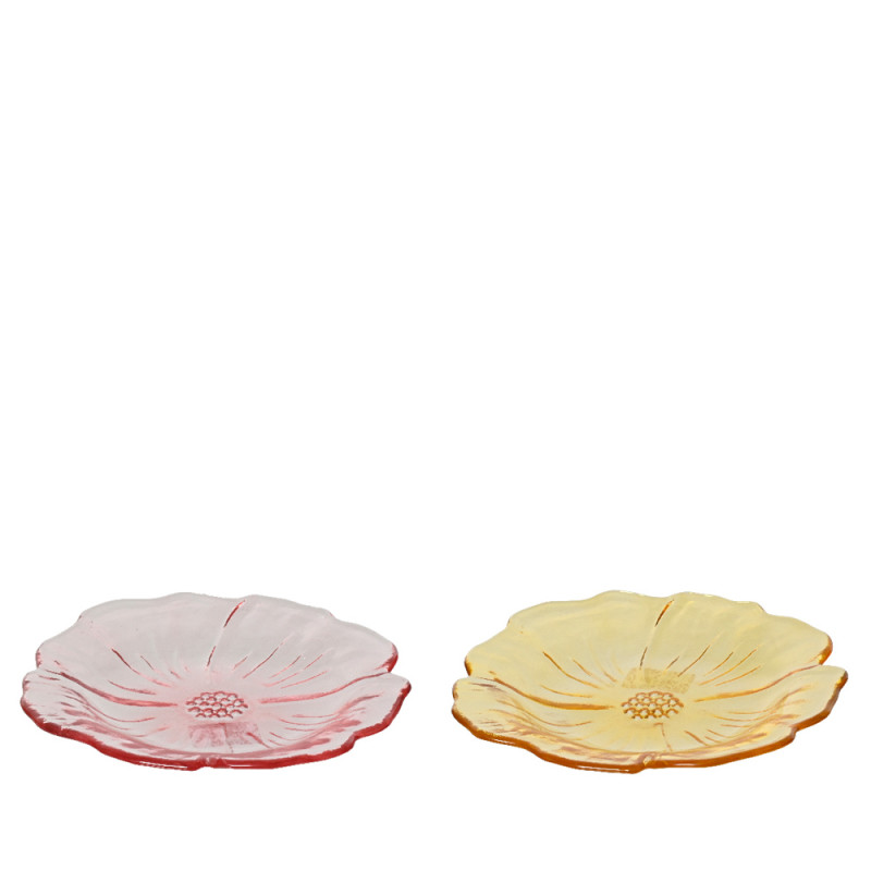 Piattino Fiore in Vetro