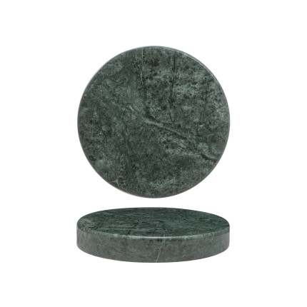 Piattino Marble Tondo Verde