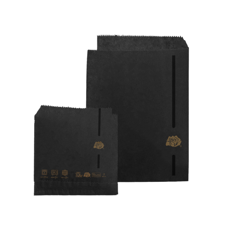 Sacchetti in Carta Antigrasso Paniké Nero (250 Pezzi)