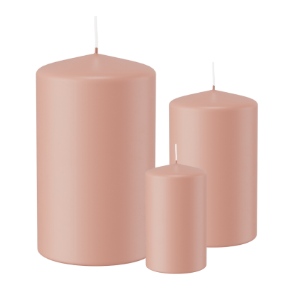 Candela Cilindrica Rosa