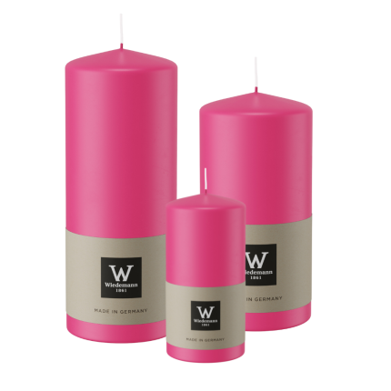Candela Cilindrica Fucsia