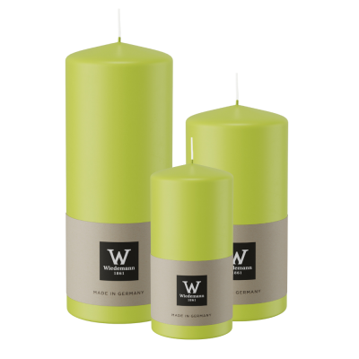 Candela Cilindrica Verde Mela