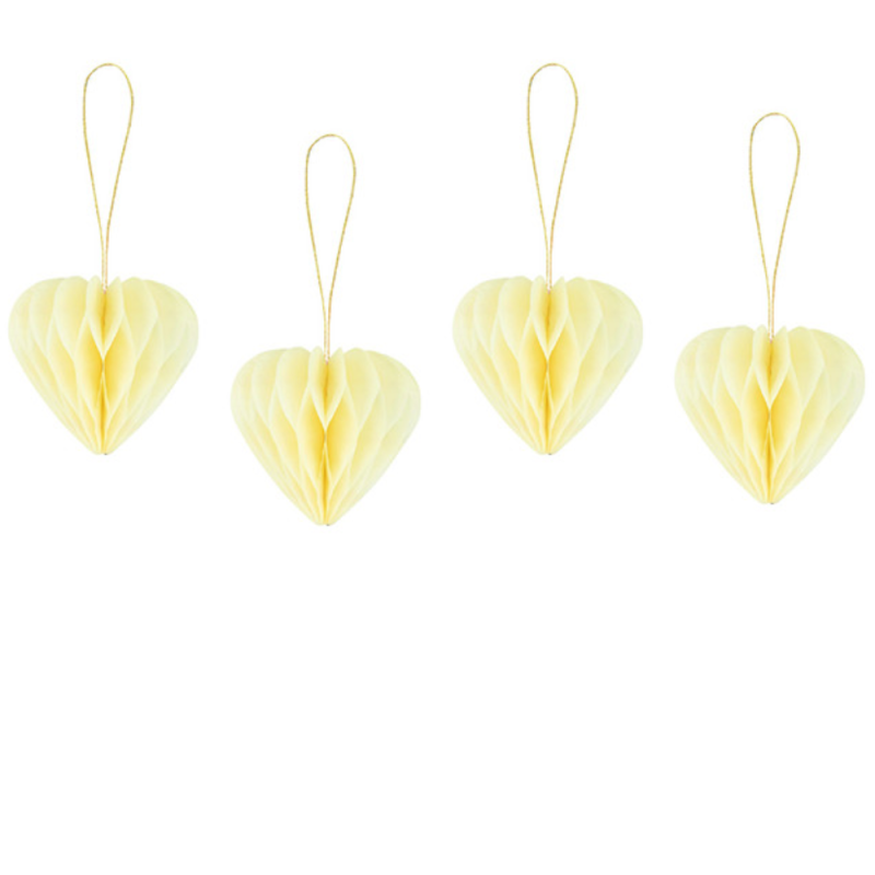 Cuori In Carta Pendenti (4 Pezzi)