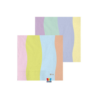Tovaglioli Soft Rainbow Mix (20 Pezzi) Incartare