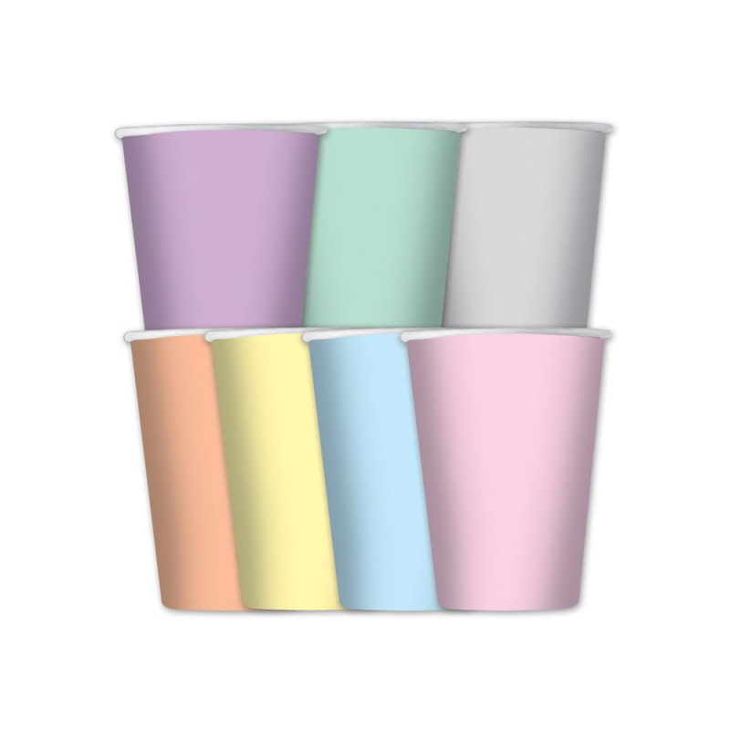 Bicchieri Soft Rainbow Mix (8 Pezzi)