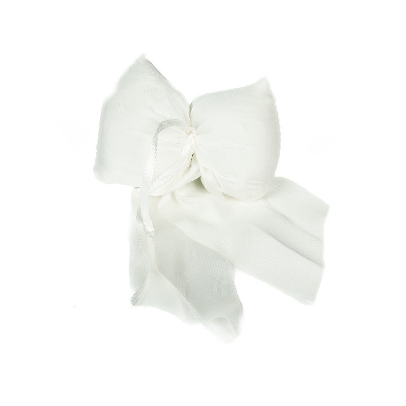 Fiocco Portafedi in Raso Bianco