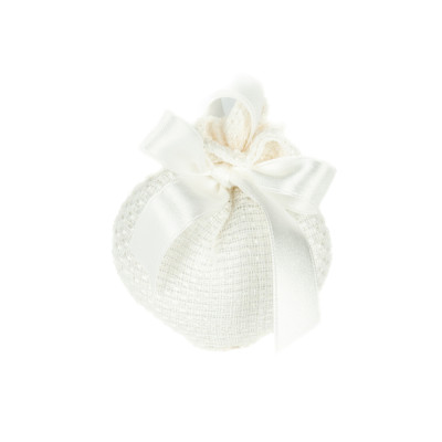 Sacchetto Portaconfetti a Cuore Maggese