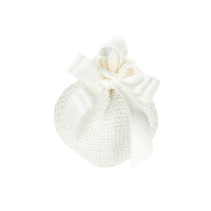 Sacchetto Portaconfetti a Cuore Maggese