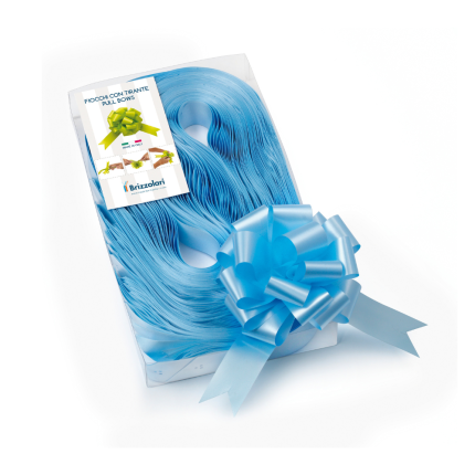 Coccarde per Auto Lisce 31mm Azzurro (30 Pezzi)