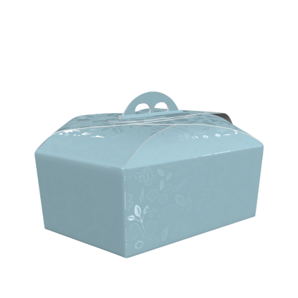 Scatola per Colomba Esagonale Acqua Marina