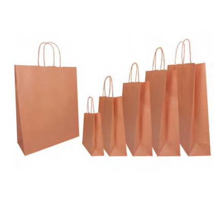 Buste Shopper in Carta Terracotta