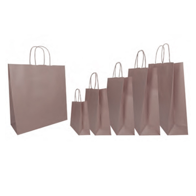 Buste Shopper in Carta Rosa Antico