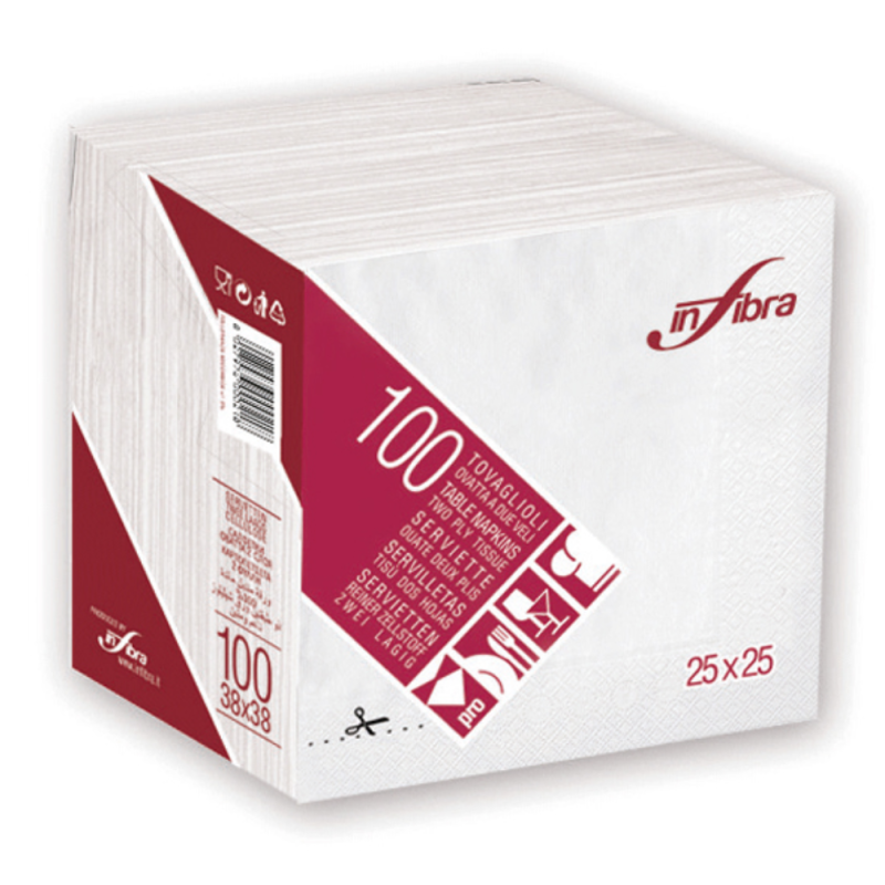 Tovaglioli 2 Veli (100 Pezzi)