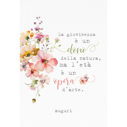 Biglietto l'Età è un'Opera d'Arte