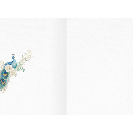 Biglietto Amicizia con Pavone