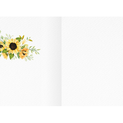 Biglietto Età del Sorriso con Girasoli