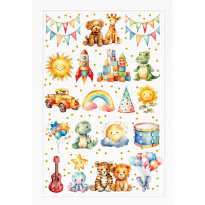 Biglietto Auguri Pupazzetti